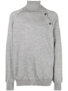 Lanvin Oversized Turtleneck Sweater - Grey