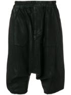 Julius Drop Crotch Shorts - Black