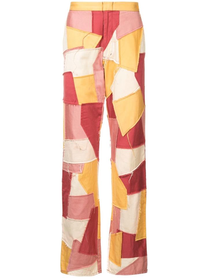 Comme Des Garçons Vintage Patchwork Trousers - Yellow