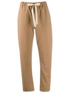 Semicouture Elasticated Waist Trousers - Neutrals