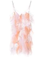 Nina Ricci Embellished Mini Dress - Pink & Purple