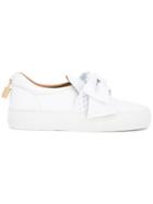 Buscemi Bow Detail Slip-on Trainers - White