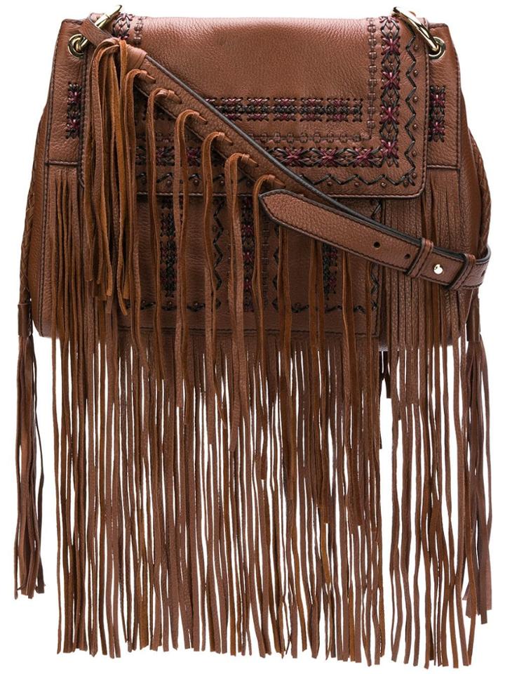 Etro Fringed Shoulder Bag - Brown