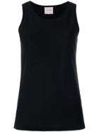 Fine Edge Knit Tank Top - Black