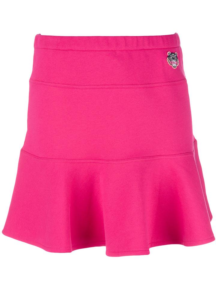 Kenzo Mini Tiger Skater Skirt, Women's, Size: Xs, Pink/purple, Cotton