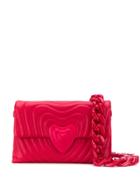 Escada Heart Quilted Shoulder Bag - Red