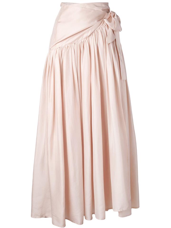 Erika Cavallini - Pleated Skirt - Women - Silk - L, Pink/purple, Silk