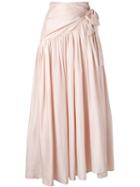 Erika Cavallini - Pleated Skirt - Women - Silk - L, Pink/purple, Silk