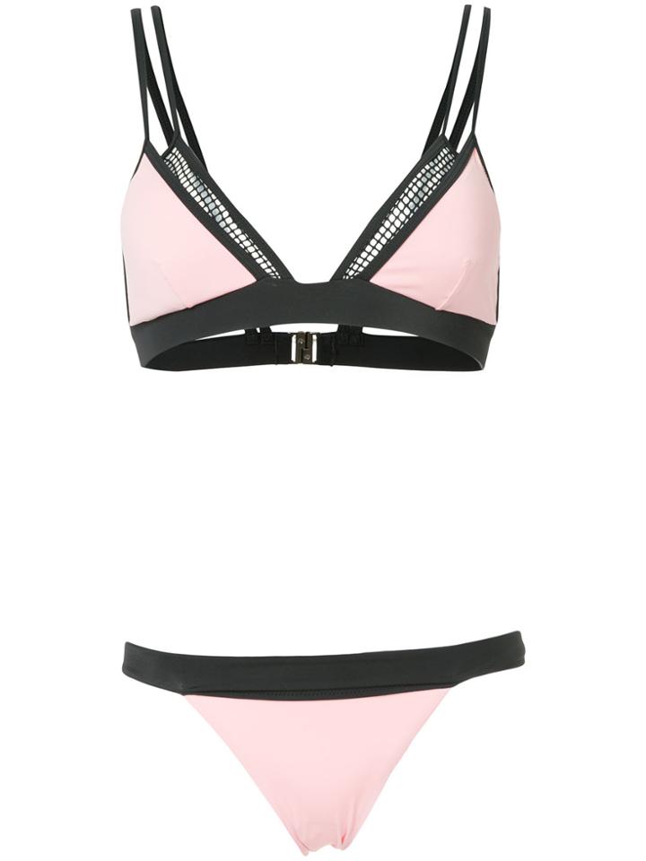 Moeva Luzia Triangle Bikini Set - Pink & Purple