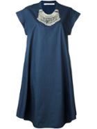Miahatami - Oversized Necklace Dress - Women - Cotton - 42, Women's, Blue, Cotton