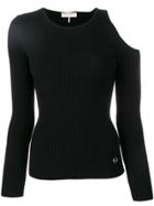 Emilio Pucci Shoulder Cut Out Knit Top - Blue