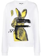 Mcq Alexander Mcqueen Bunny Print Sweatshirt - White