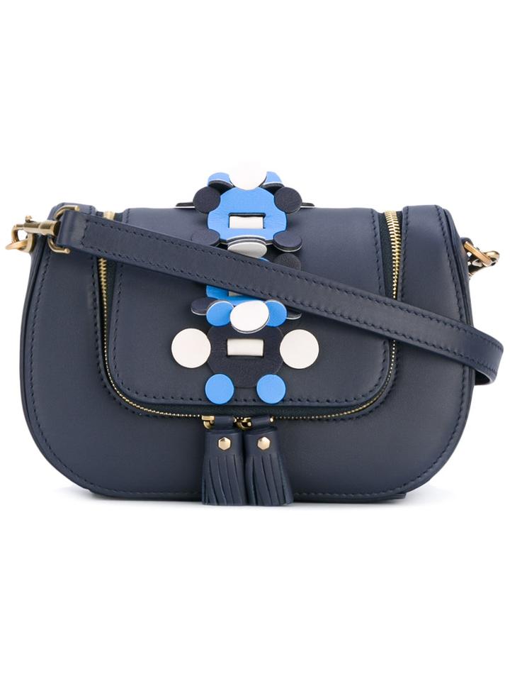 Anya Hindmarch - Mini Vere Radius Bag - Women - Leather - One Size, Blue, Leather