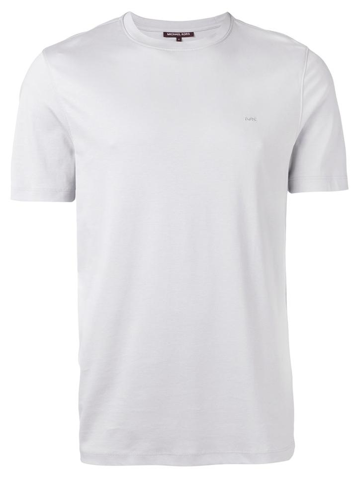 Michael Kors - Round Neck T-shirt - Men - Cotton - M, Grey, Cotton