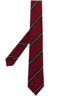 Borrelli Stripe Pattern Tie - Red