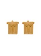 Northskull In 'n' Out Cufflinks - Gold
