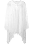 Tsumori Chisato - Lace Oversize Blouse - Women - Polyester - M, White, Polyester