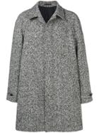 Z Zegna Single-breasted Fitted Coat - Black