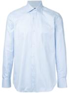 Estnation Curved Hem Shirt, Men's, Size: 40, Blue, Cotton