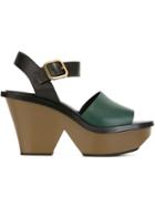 Marni Colour Block Platform Sandals