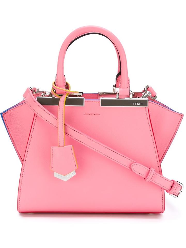 Fendi Mini '3jours' Crossbody Bag, Women's, Pink/purple