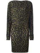 Alexandre Vauthier Leopard Print Dress - Green
