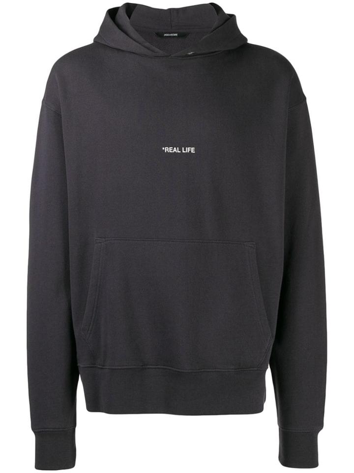 Zadig & Voltaire Sanchi Photoprint Real Life Hoodie - Grey