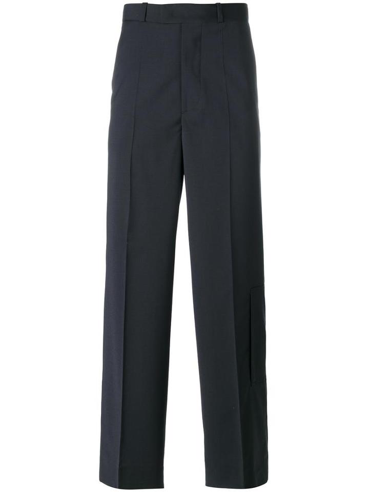 Diesel Black Gold Tailored Wide-leg Trousers, Men's, Size: 48, Polyester/wool/spandex/elastane