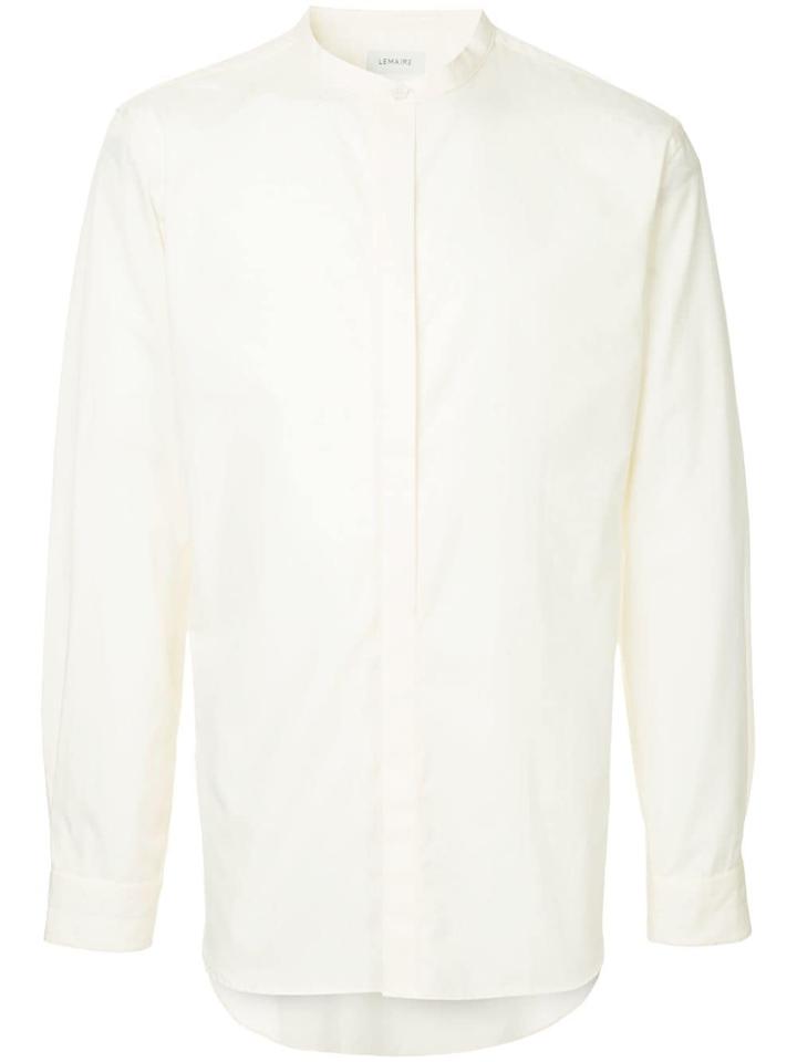 Lemaire Mandarin Collar Shirt - Neutrals