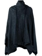 Lost & Found Ria Dunn Soft Poncho, Women's, Size: Medium, Black, Polyamide/modal/mohair/wool