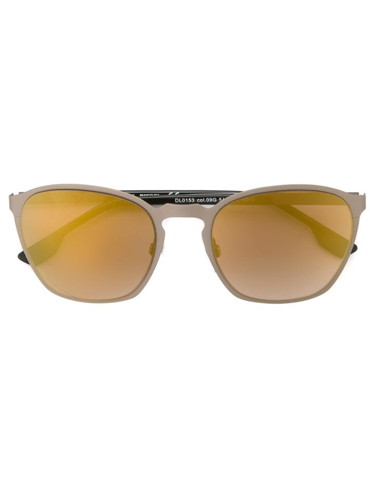 Diesel Round Oversized Sunglasses - Metallic