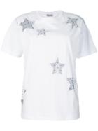 Red Valentino - Stelle T-shirt - Women - Cotton/polyamide - S, White, Cotton/polyamide