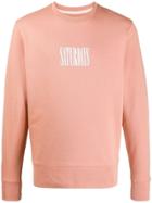 Saturdays Nyc Logo Print Sweatshirt - Pink