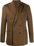 Dell'oglio Double-breasted Blazer - Brown