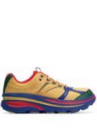 Hoka One One Chunky Sole Panelled Sneakers - Yellow