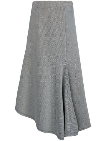 Sid Neigum Striped Asymmetric Skirt - White