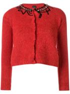 Pinko Sequin Embellished Knit Top - Red