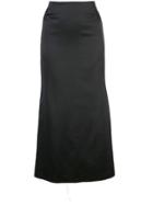 Marina Moscone High-waisted Long Skirt - Black