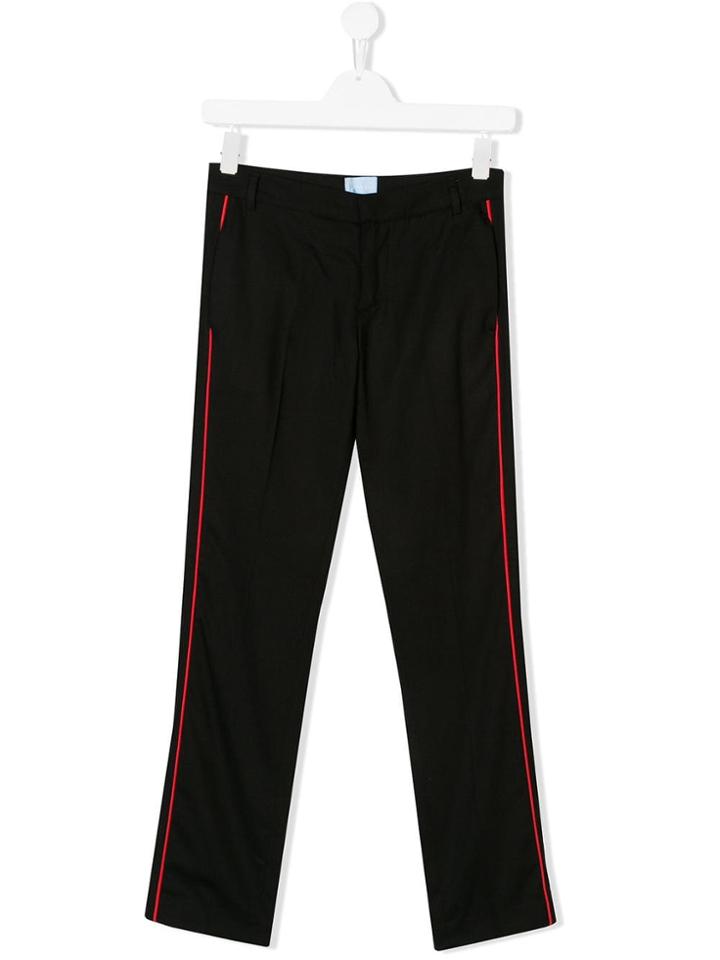 Lanvin Enfant Teen Side Stripe Trousers - Black