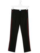 Lanvin Enfant Teen Side Stripe Trousers - Black