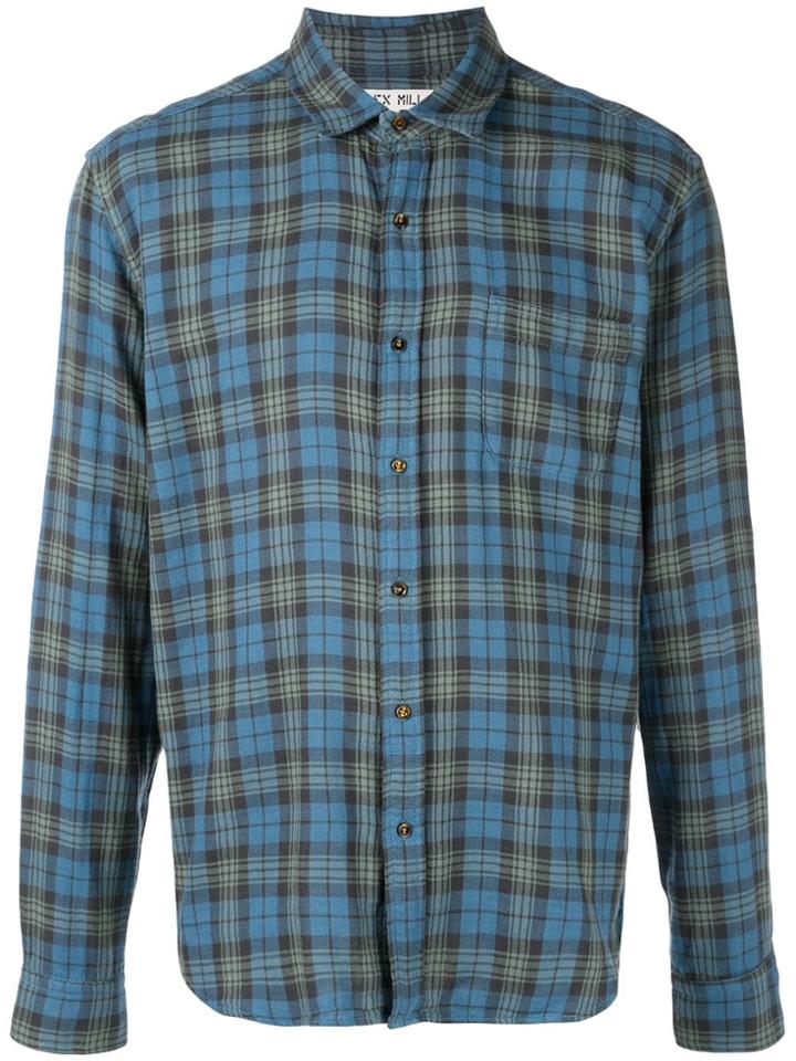Alex Mill Spring Plaid Double Gauze Shirt - Blue