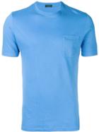 Zanone Pocket Detail T-shirt - Blue