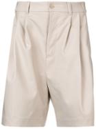 Hed Mayner Wide Leg Shorts - Brown