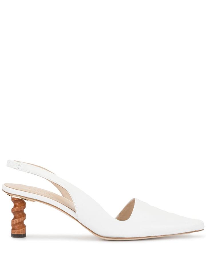 Rejina Pyo Pointed Tip Pumps - White