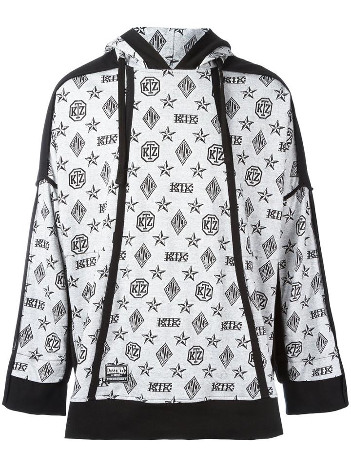 Ktz - Monogram Hoodie - Unisex - Cotton - L, Black, Cotton