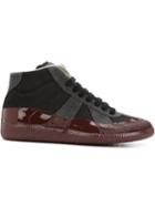 Maison Margiela Replica Hi-top Sneakers, Women's, Size: 36, Black, Leather