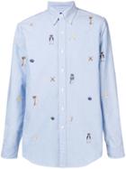 Polo Ralph Lauren Teddy Bear Embroidery Shirt - Blue