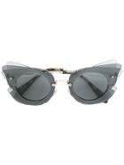 Miu Miu Eyewear Collection Butterfly Sunglasses - Black