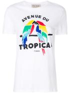 Être Cécile Tropical Print T-shirt - White