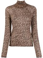 Nanushka Graphic Animal Print Top - Neutrals